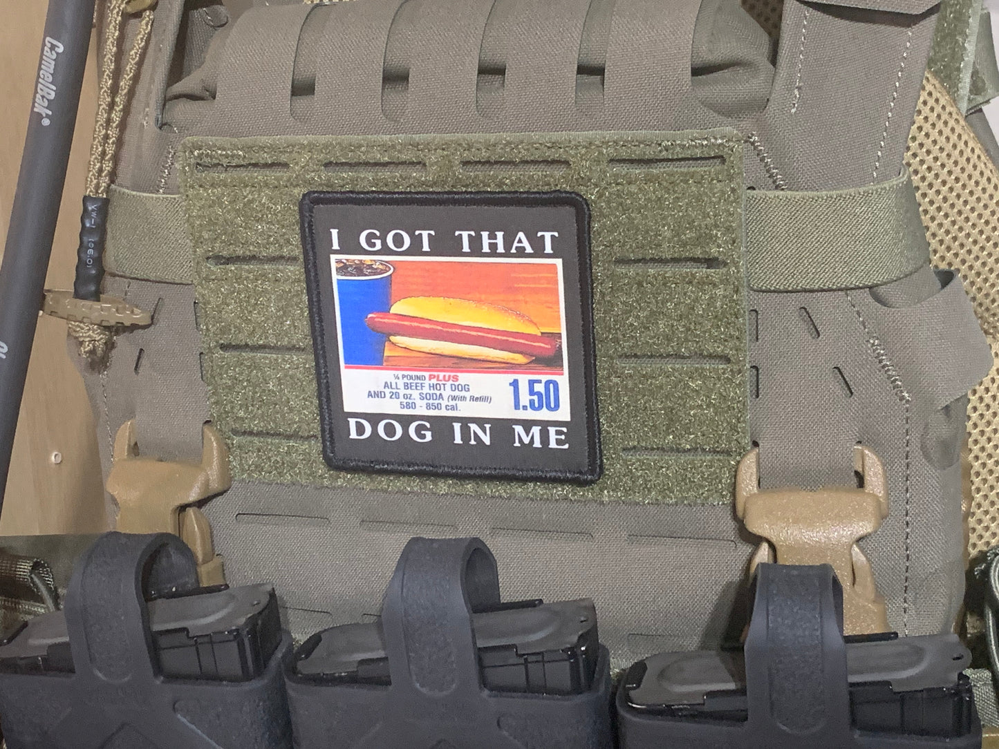 "I Got That Dog In Me" Hot Dog Patch or Sticker