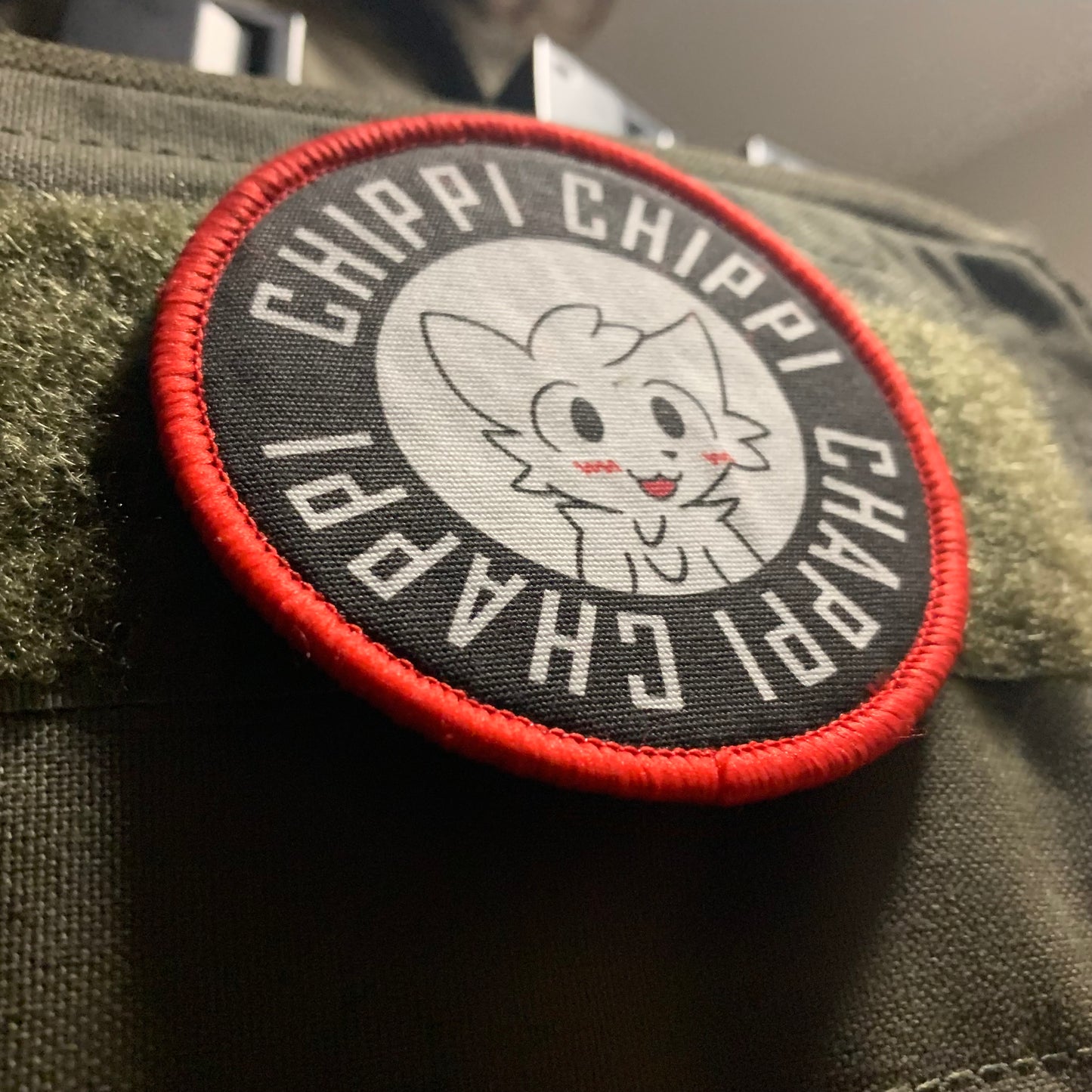 Boykisser Chipi Chipi Silly Cat Airsoft Meme Patch or Sticker