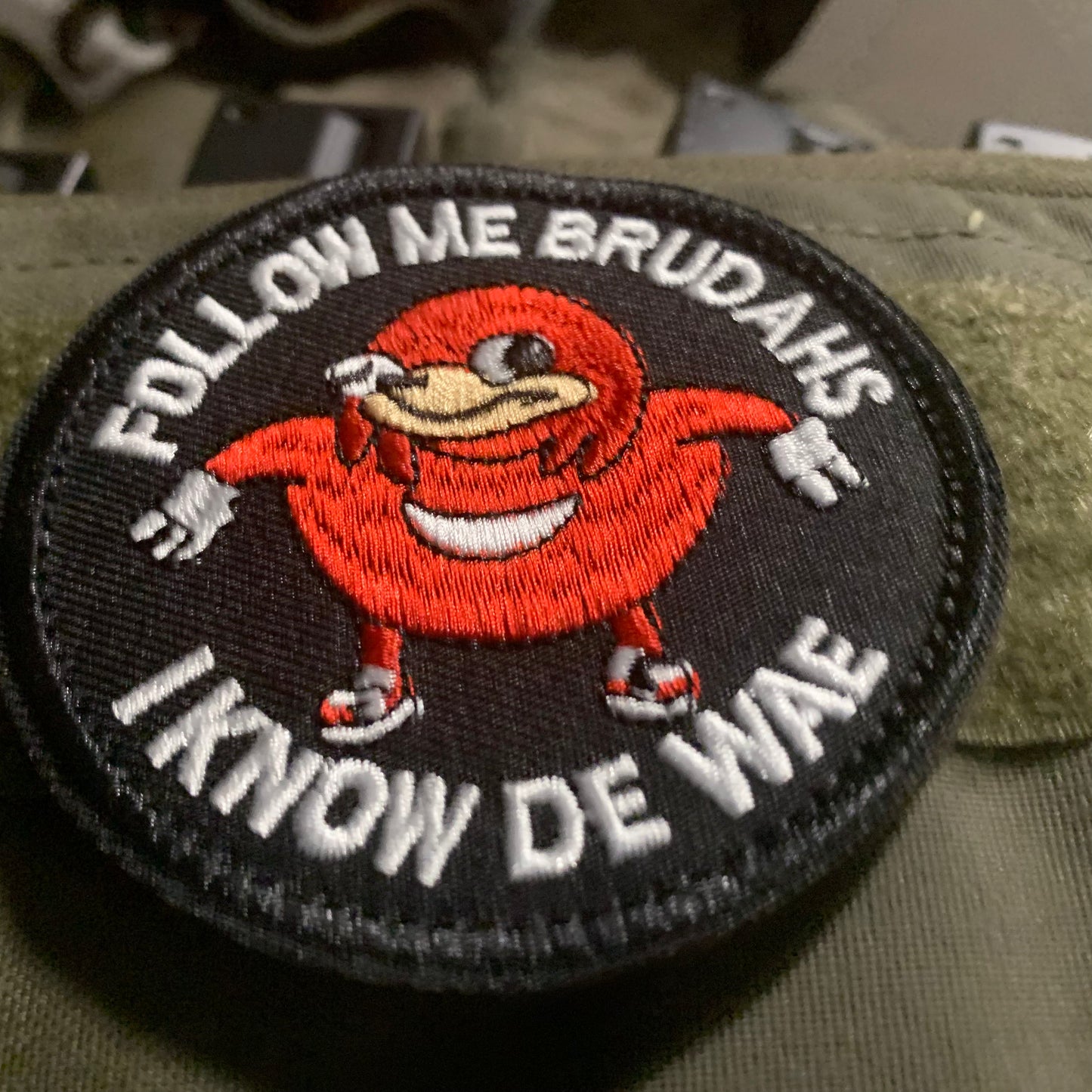 Ugandan Knuckles Follow Me I Know De Way Patch