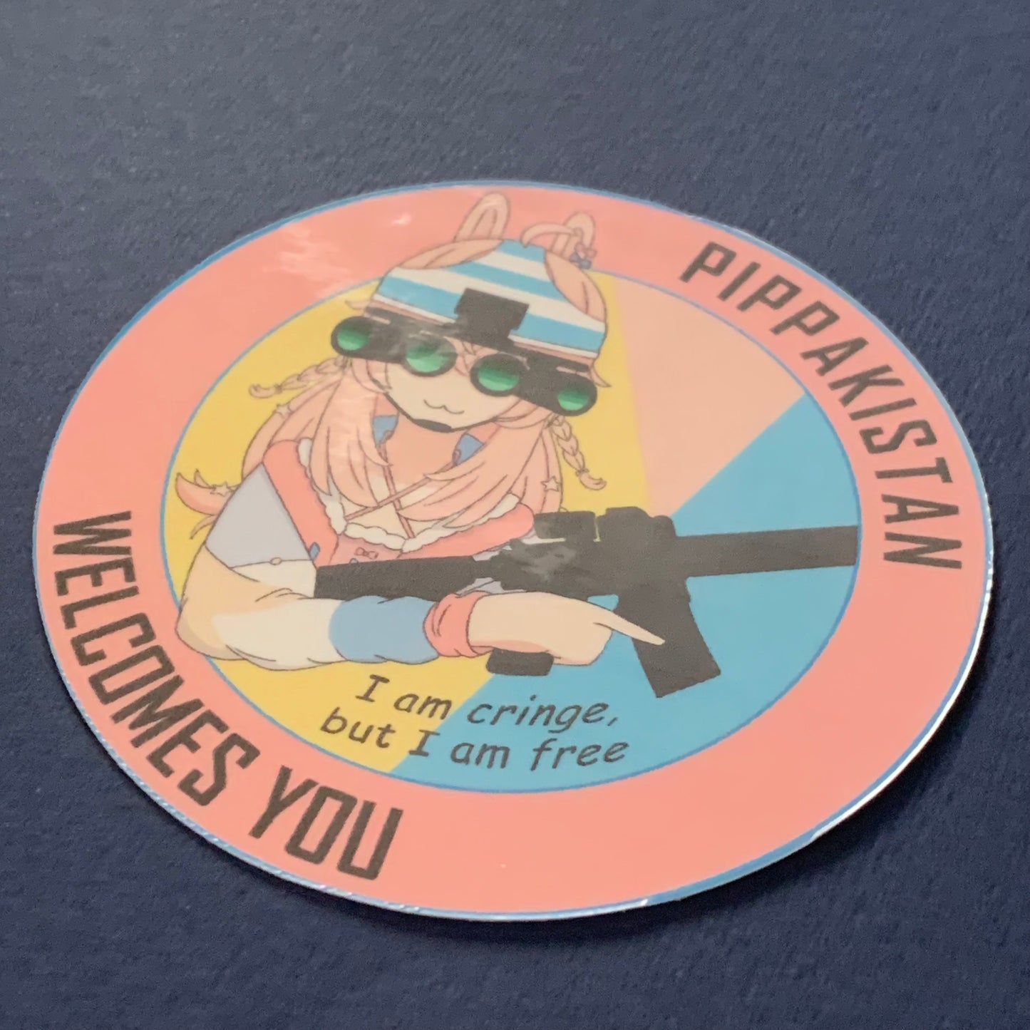 Pipkin Pippa Pippakistan Welcomes You Phase Connect Patch or Sticker