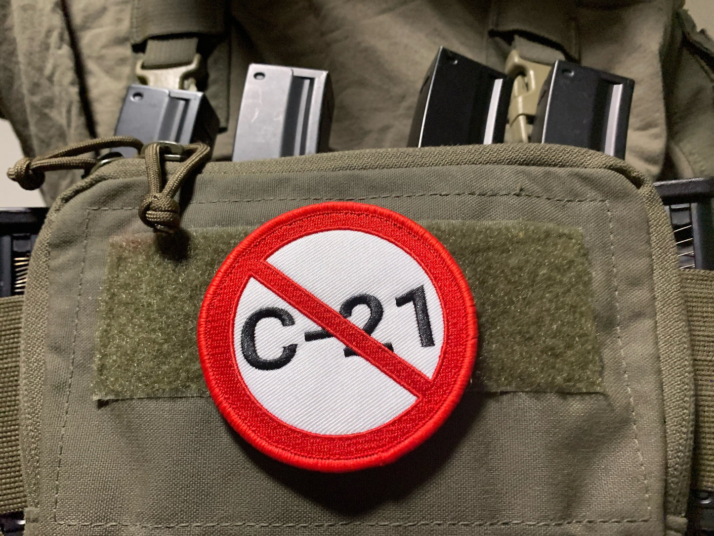 NO BILL C-21 Patch+3 Stickers Bundle