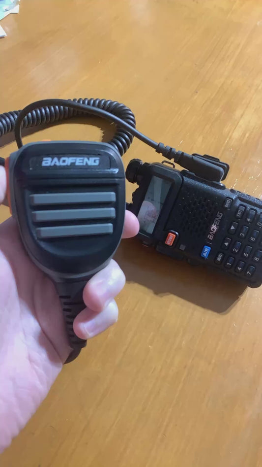Waterproof Baofeng / Kenwood Waterproof Shoulder Mic / PTT