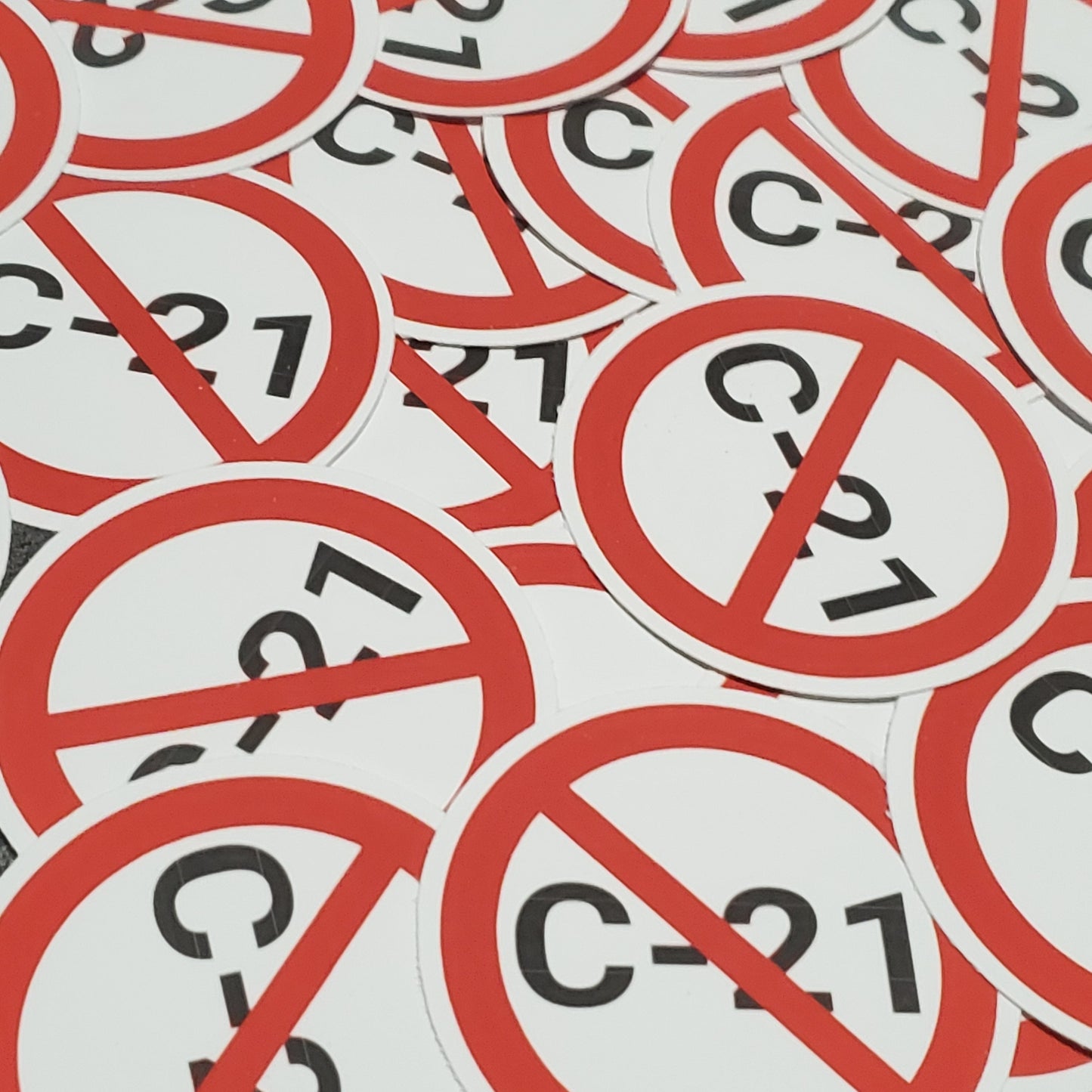 NO BILL C-21 Patch+3 Stickers Bundle