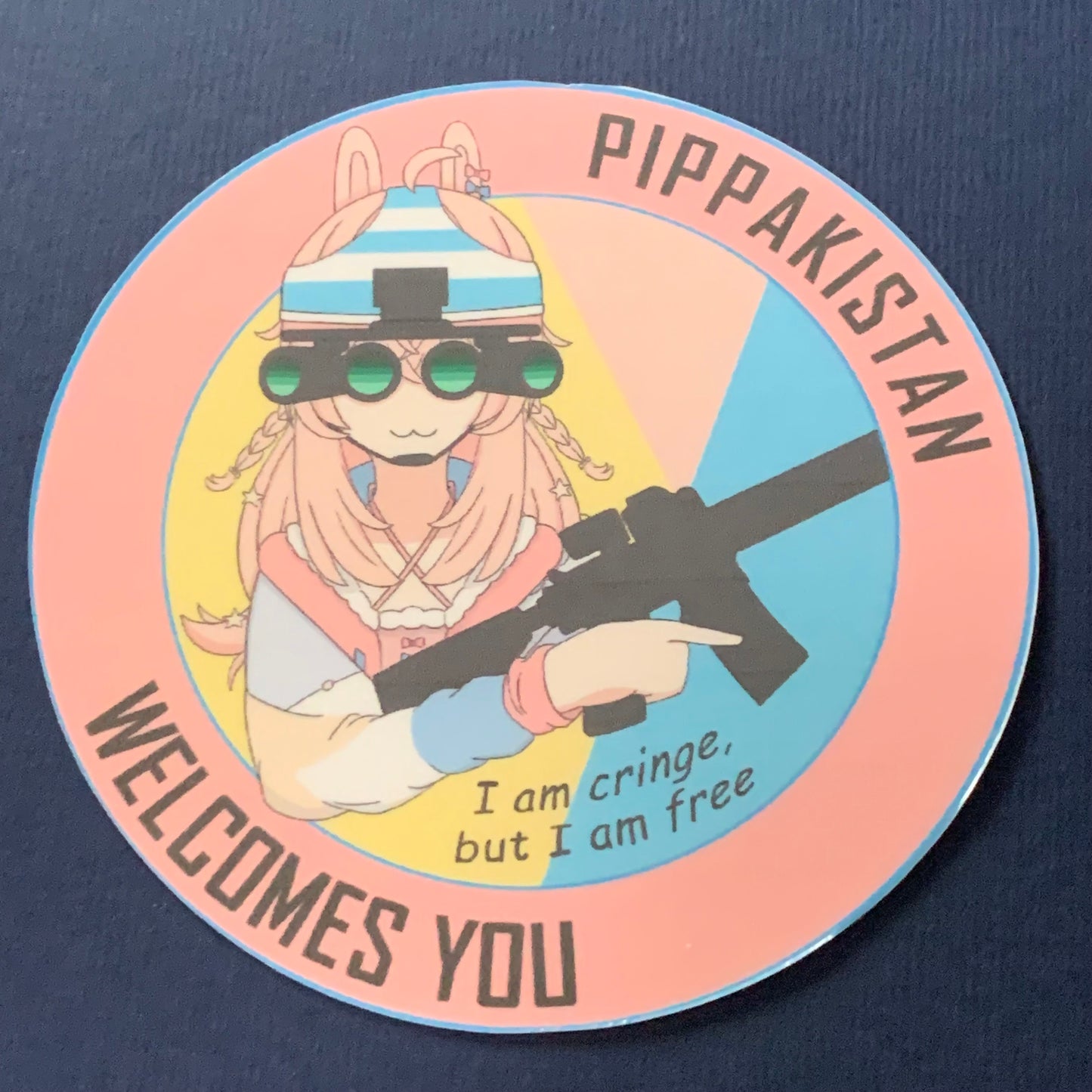 Pipkin Pippa Pippakistan Welcomes You Phase Connect Patch or Sticker
