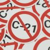 NO BILL C-21 Sticker