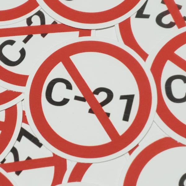NO BILL C-21 Patch+3 Stickers Bundle