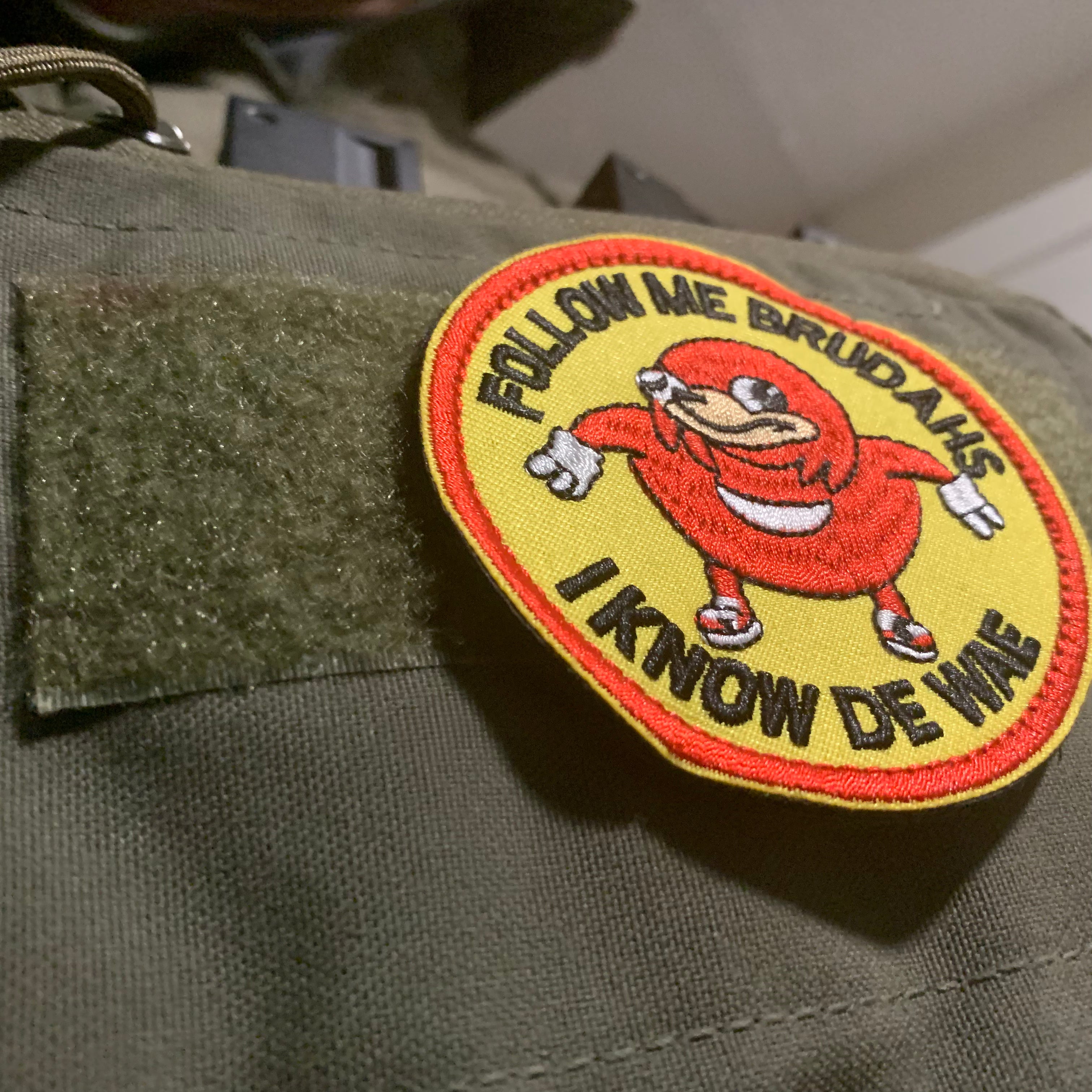Ugandan Knuckles Follow Me I Know De Way Patch