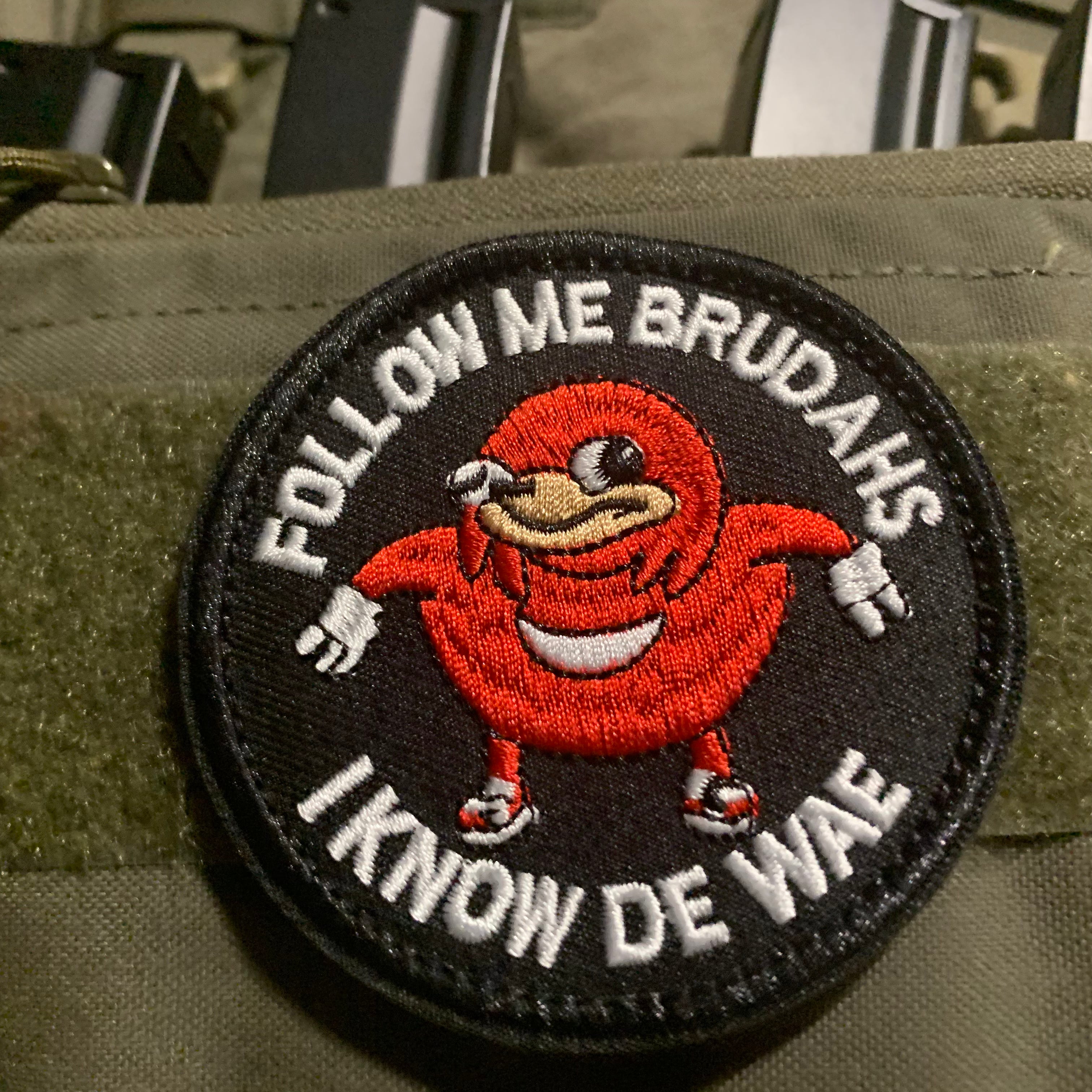 Ugandan Knuckles Follow Me I Know De Way Patch