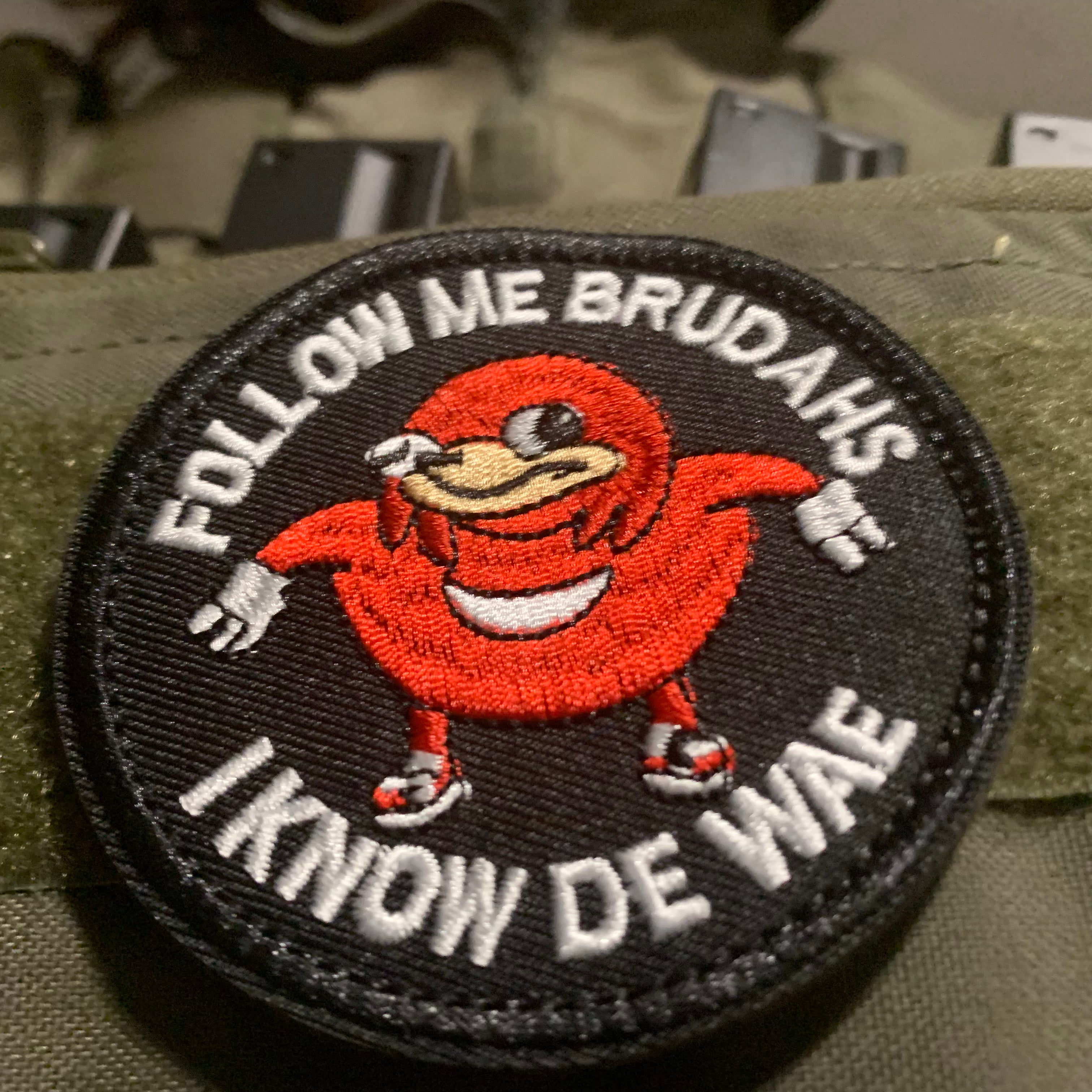 Ugandan Knuckles Follow Me I Know De Way Patch