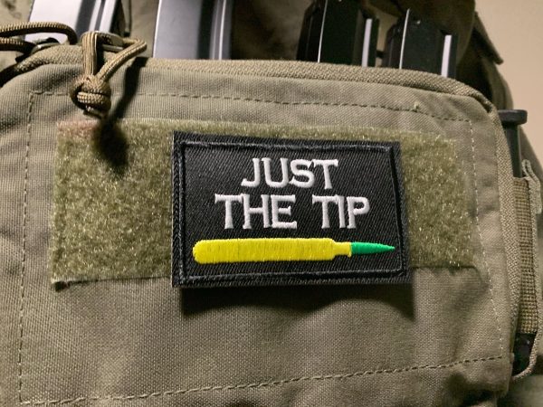 Just The Tip Green Tip Airsoft Meme Patch