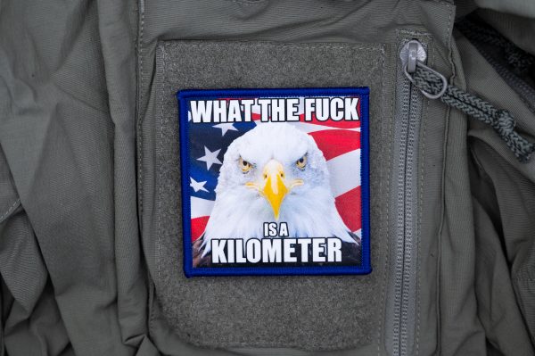 What The Fuck Is a Kilometer Bald Eagle Patch or Sticker